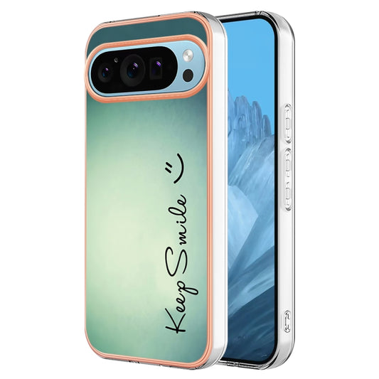 For Google Pixel 9 Pro XL Electroplating Dual-side IMD Phone Case(Smile) - Google Cases by buy2fix | Online Shopping UK | buy2fix