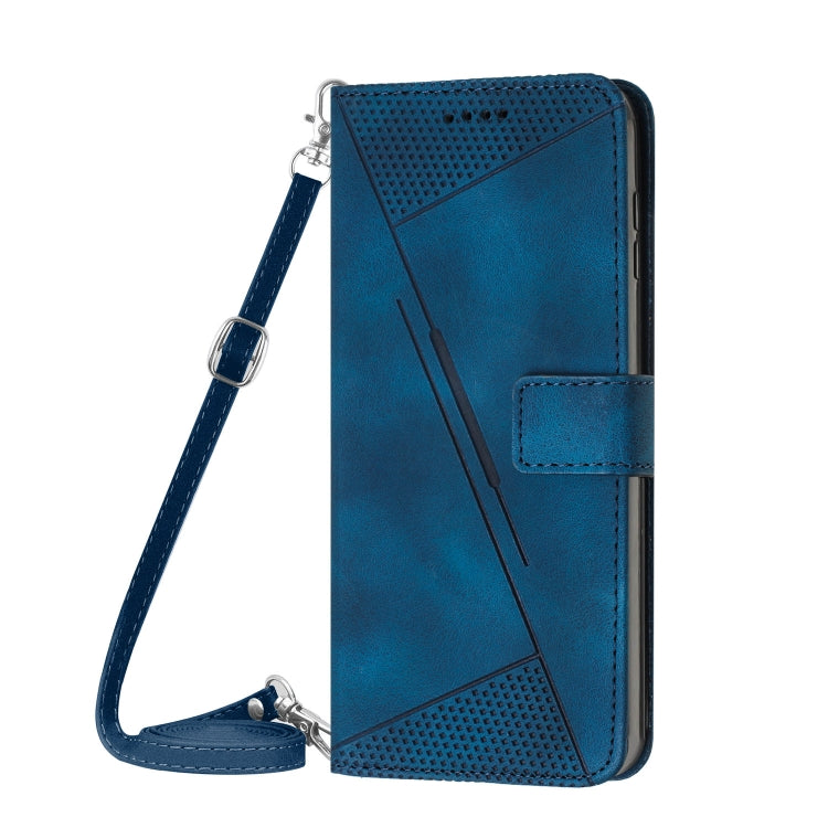 For Xiaomi Redmi K70 / K70 Pro Dream Triangle Leather Phone Case with Lanyard(Blue) - K70 Pro Cases by buy2fix | Online Shopping UK | buy2fix