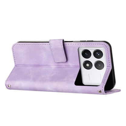 For Xiaomi Redmi K70 / K70 Pro Dream Triangle Leather Phone Case with Lanyard(Purple) - K70 Pro Cases by buy2fix | Online Shopping UK | buy2fix