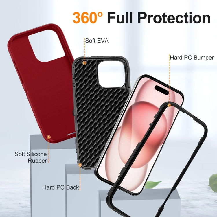 For iPhone 16 Pro Max Life Waterproof Rugged Phone Case(Red + Black) - iPhone 16 Pro Max Cases by buy2fix | Online Shopping UK | buy2fix