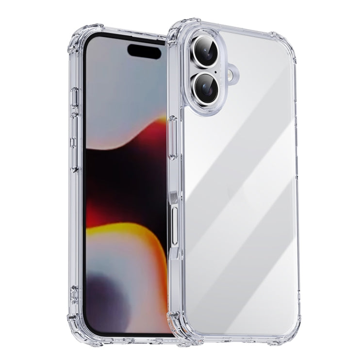 For iPhone 16 iPAKY Crystal Clear Series Shockproof PC + TPU Protective Phone Case(Transparent) - More iPhone Cases by iPAKY | Online Shopping UK | buy2fix