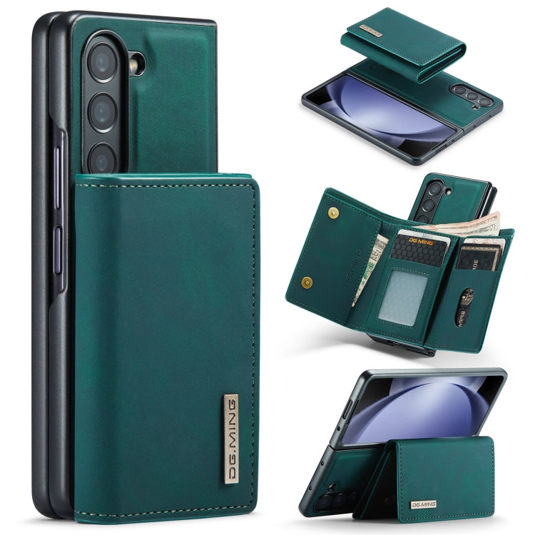 For Samsung Galaxy Z Fold5 DG.MING M1 Series 3-Fold Multi Card Wallet + Magnetic Phone Case(Green) - Galaxy Z Fold5 Cases by DG.MING | Online Shopping UK | buy2fix