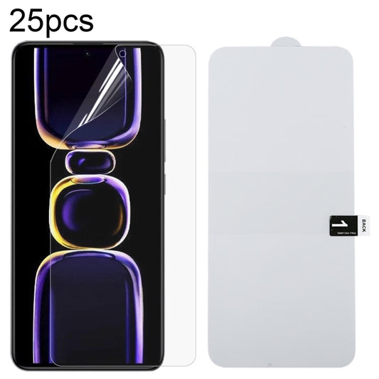 For Xiaomi Redmi K70 / K70E 25pcs Full Screen Protector Explosion-proof Hydrogel Film - K70 Tempered Glass by buy2fix | Online Shopping UK | buy2fix