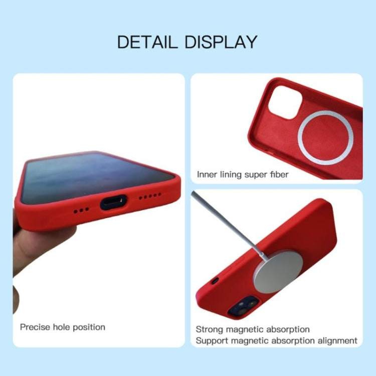 For iPhone 15 Plus MagSafe Liquid Silicone Full Coverage Phone Case(Red) - iPhone 15 Plus Cases by buy2fix | Online Shopping UK | buy2fix