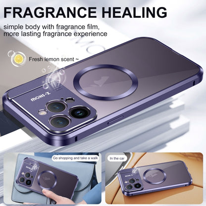 For iPhone 14 Pro Aromatherapy Holder Single-sided MagSafe Magnetic Phone Case(Black) - iPhone 14 Pro Cases by buy2fix | Online Shopping UK | buy2fix