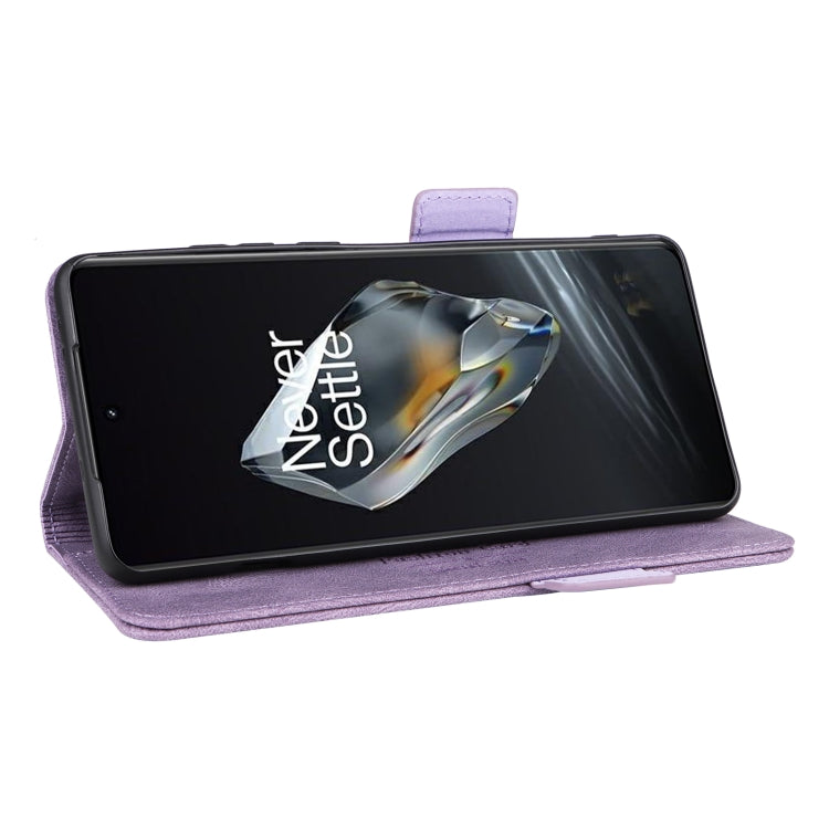 For OnePlus 12 Magnetic Clasp Leather Phone Case(Purple) - OnePlus Cases by buy2fix | Online Shopping UK | buy2fix