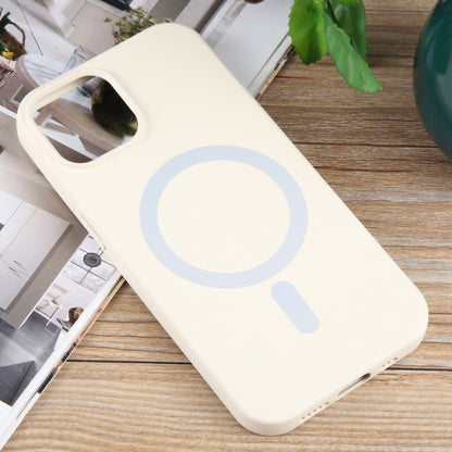 For iPhone 14 Plus MagSafe Liquid Silicone Phone Case(White) - iPhone 14 Plus Cases by buy2fix | Online Shopping UK | buy2fix