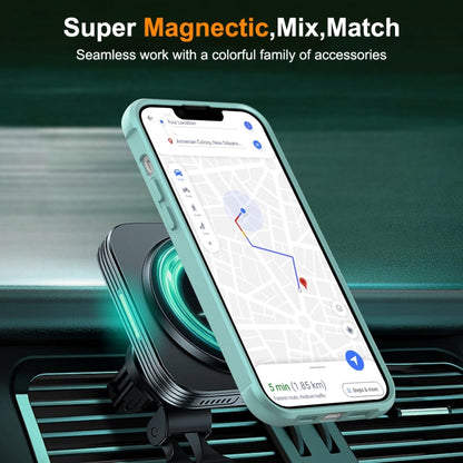 For iPhone 15 MagSafe Magnetic Phone Case(Lake Blue) - iPhone 15 Cases by buy2fix | Online Shopping UK | buy2fix