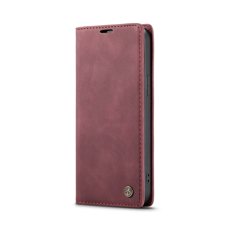 For iPhone 15 Pro CaseMe 013 Multifunctional Horizontal Flip Leather Phone Case(Wine Red) - iPhone 15 Pro Cases by CaseMe | Online Shopping UK | buy2fix