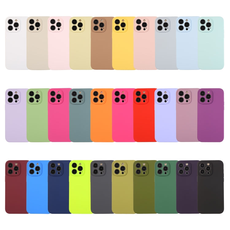 For iPhone 16 Pro Max Pure Color Liquid Silicone Fine Pore Phone Case(Pitaya) - iPhone 16 Pro Max Cases by buy2fix | Online Shopping UK | buy2fix