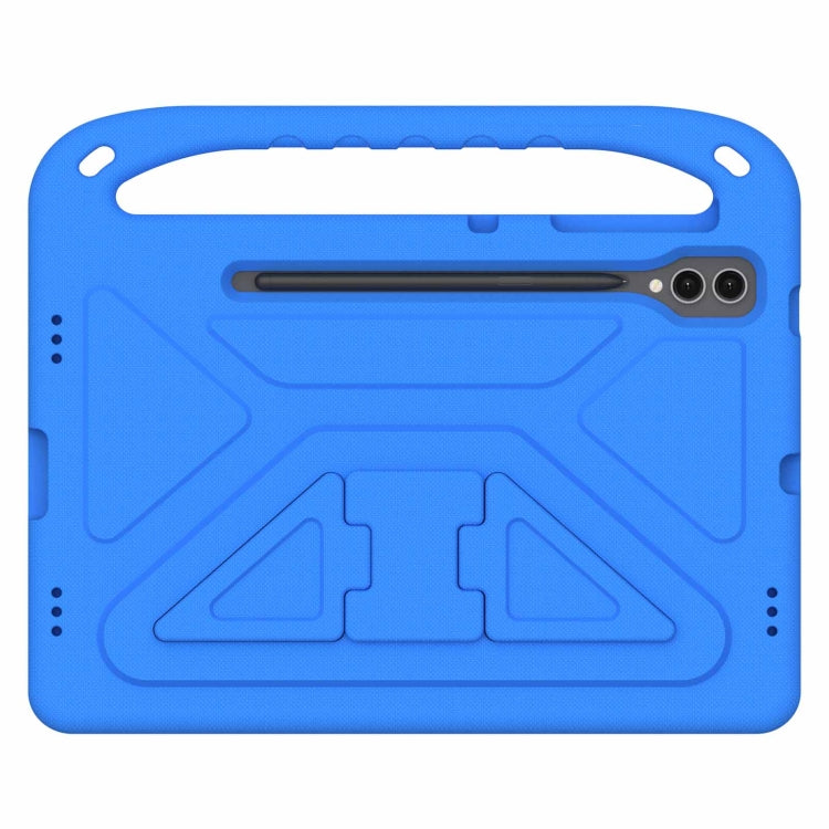 For Samsung Galaxy Tab S9+ Handle EVA Shockproof Tablet Case with Holder(Blue) - Galaxy Tab S9+ Cases by buy2fix | Online Shopping UK | buy2fix