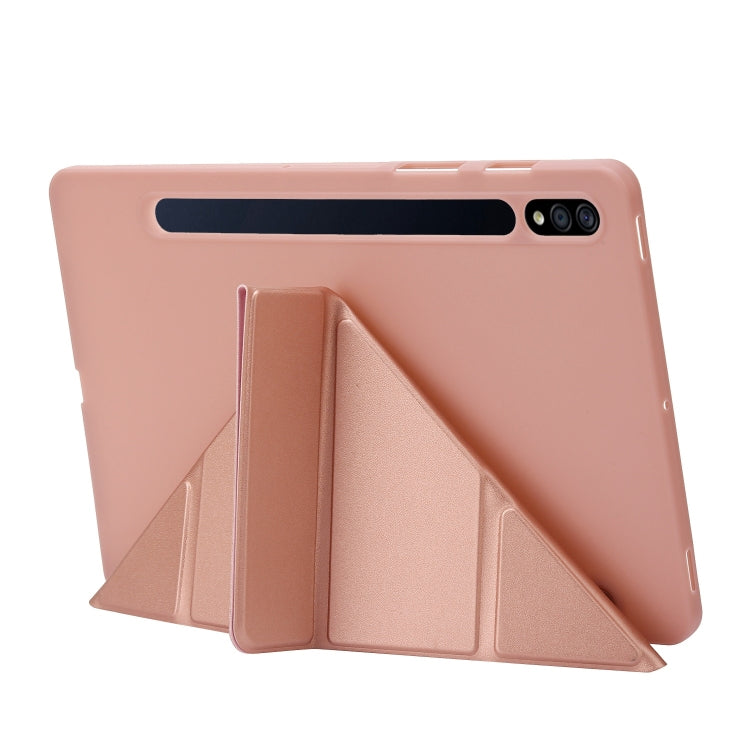 For Samsung Galaxy Tab S9+ Deformation Silicone Leather Tablet Case(Red) - Galaxy Tab S9+ Cases by buy2fix | Online Shopping UK | buy2fix