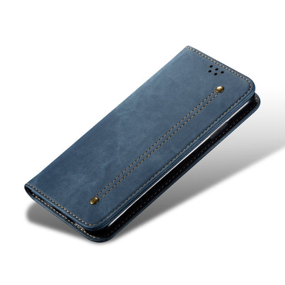 For Xiaomi Redmi K70E Denim Texture Casual Style Horizontal Flip Leather Case(Blue) - K70E Cases by buy2fix | Online Shopping UK | buy2fix