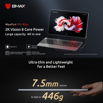 BMAX MaxPad i11 Plus, 8GB+256GB , 10.4 inch Android 13 OS Unisoc T606 Octa Core Support Dual SIM 4G Network(US Plug) - Other by BMAX | Online Shopping UK | buy2fix