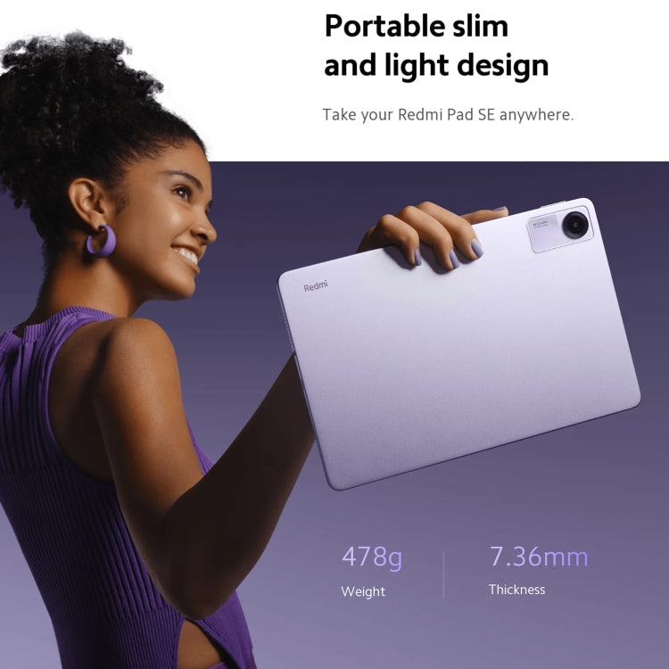 Xiaomi Redmi Pad SE 11 inch, 8GB+128GB, MIUI Pad 14 OS Qualcomm Snapdragon 680 Octa Core, Not Support Google Play(Purple) - Other by Xiaomi | Online Shopping UK | buy2fix