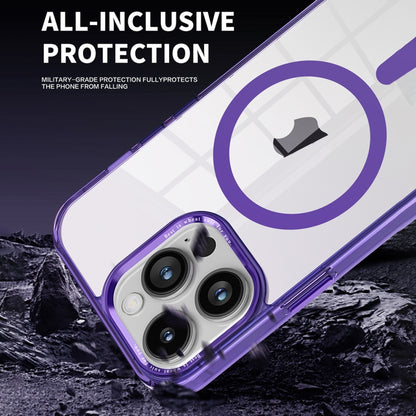 For iPhone 14 Pro Ice Color Magnetic Series PC + Acrylic Magsafe Phone Case(Grey) - iPhone 14 Pro Cases by buy2fix | Online Shopping UK | buy2fix