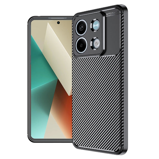 For Xiaomi Redmi Note 13 Carbon Fiber Texture Shockproof TPU Phone Case(Black) - Note 13 Cases by buy2fix | Online Shopping UK | buy2fix