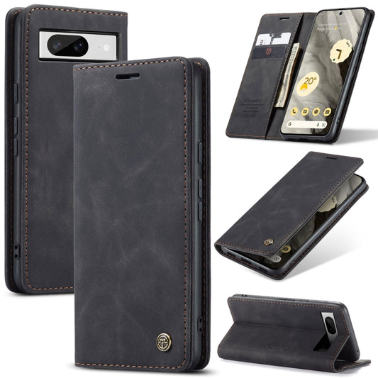 For Google Pixel 8 CaseMe 013 Multifunctional Horizontal Flip Leather Phone Case(Black) - Google Cases by CaseMe | Online Shopping UK | buy2fix