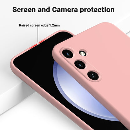 For Samsung Galaxy A15 4G / A15 5G Pure Color Liquid Silicone Shockproof Full Coverage Phone Case(Pink) - Galaxy Phone Cases by buy2fix | Online Shopping UK | buy2fix