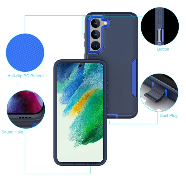 For Samsung Galaxy S25+ / S24+ 5G Magnetic 2 in 1 PC Hybrid TPU Phone Case(Blue+Blue Green) - Galaxy S24+ 5G Cases by buy2fix | Online Shopping UK | buy2fix