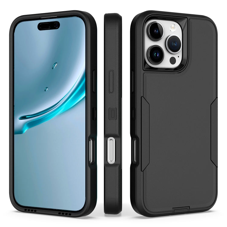 For iPhone 16 Pro Max 2 in 1 Magnetic PC + TPU Phone Case(Black) - iPhone 16 Pro Max Cases by buy2fix | Online Shopping UK | buy2fix