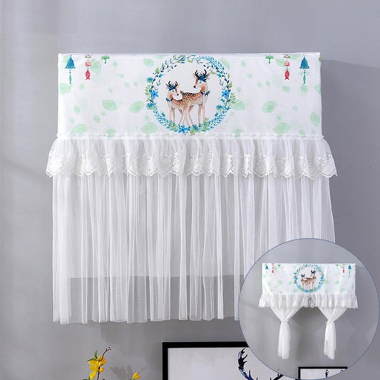 Do Not Take Dust-proof And Anti Direct Blowing Simple Wind Hanging Machine Air Conditioner Moon Cover, Size:Width 92 × Thickness 20 × Height 90cm(Garland Deer) - Dust Covers by buy2fix | Online Shopping UK | buy2fix