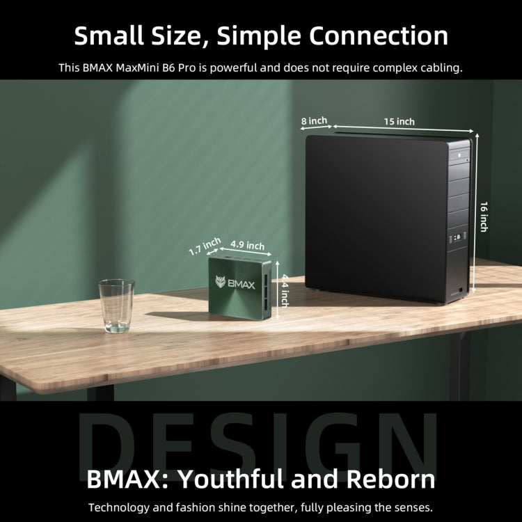 BMAX B6 Pro Windows 11 Mini PC, 16GB+512GB, Intel Core i5-1030NG7, Support 3 Monitors Output(US Plug) - Windows Mini PCs by BMAX | Online Shopping UK | buy2fix
