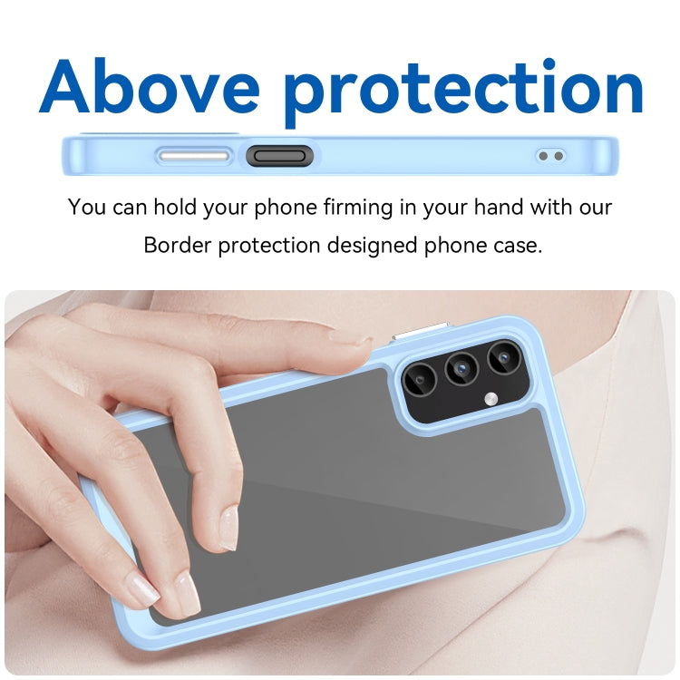 For Samsung Galaxy A05s Colorful Series Acrylic Hybrid TPU Phone Case(Blue) - Galaxy Phone Cases by buy2fix | Online Shopping UK | buy2fix