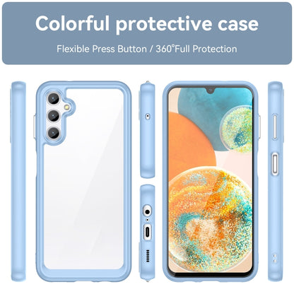 For Samsung Galaxy Jump 3 Colorful Series Acrylic Hybrid TPU Phone Case(Blue) - Galaxy Phone Cases by buy2fix | Online Shopping UK | buy2fix