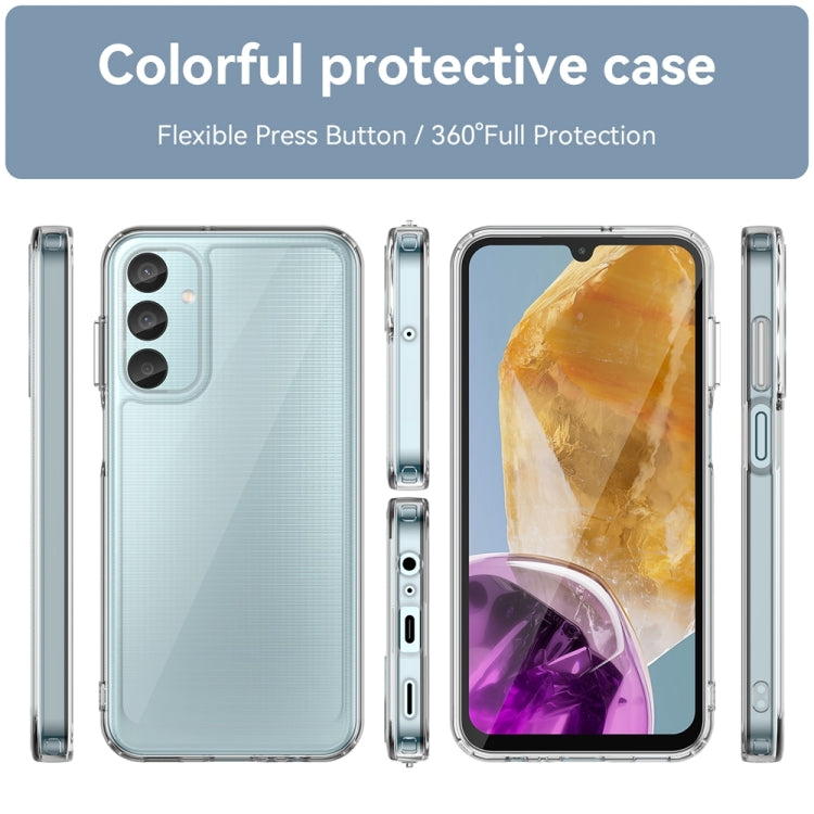 For Samsung Galaxy M15 Colorful Series Acrylic Hybrid TPU Phone Case(Transparent) - Galaxy Phone Cases by buy2fix | Online Shopping UK | buy2fix