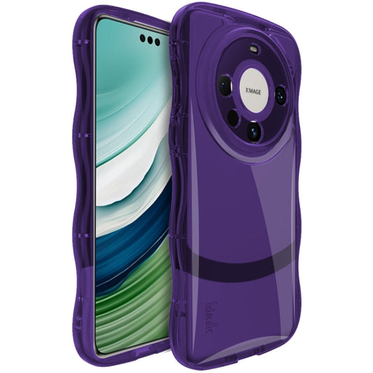 For Huawei Mate 60 Pro / 60 Pro+ IMAK Wave Bubble Soft Shockproof Phone Case(Purple) - Huawei Cases by imak | Online Shopping UK | buy2fix