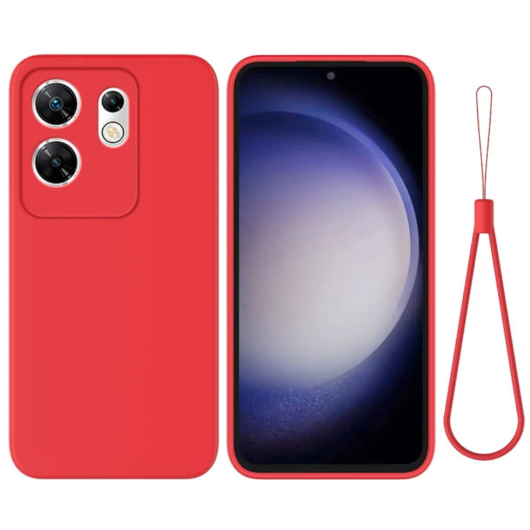 For Infinix Zero 30 4G Solid Color Liquid Silicone Dropproof Full Coverage Protective Case(Red) - Infinix Cases by buy2fix | Online Shopping UK | buy2fix