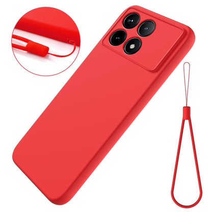 For Xiaomi Redmi K70/K70 Pro Solid Color Liquid Silicone Dropproof Full Coverage Phone Case(Red) - K70 Pro Cases by buy2fix | Online Shopping UK | buy2fix