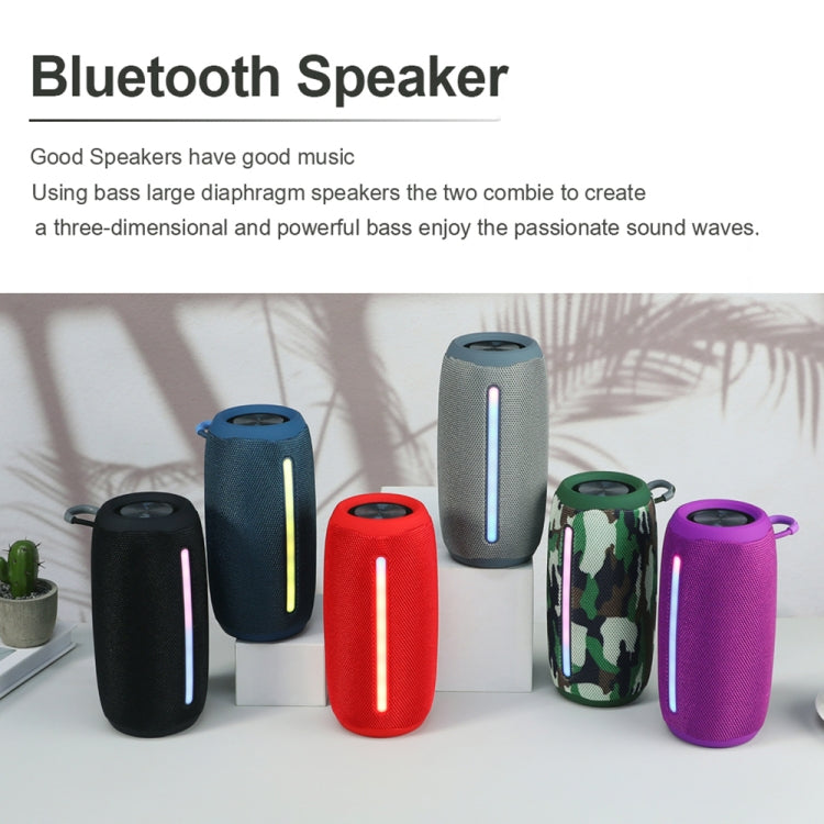 T&G TG663 Portable Colorful LED Wireless Bluetooth Speaker Outdoor Subwoofer(Blue) - Desktop Speaker by T&G | Online Shopping UK | buy2fix
