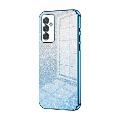 For Samsung Galaxy A82 5G Gradient Glitter Powder Electroplated Phone Case(Blue) - Galaxy Phone Cases by buy2fix | Online Shopping UK | buy2fix