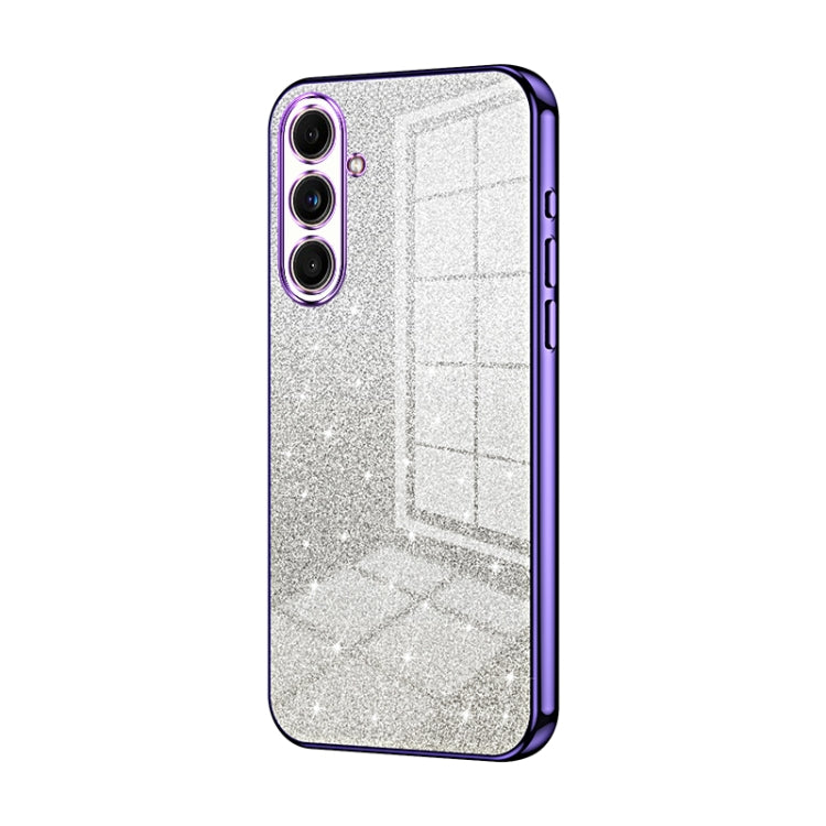 For Samsung Galaxy C55 Gradient Glitter Powder Electroplated Phone Case(Purple) - Galaxy Phone Cases by buy2fix | Online Shopping UK | buy2fix