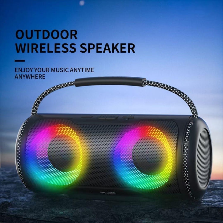 NewRixing NR2088 Wireless Portable TWS Bluetooth Speaker(Green) - Desktop Speaker by NewRixing | Online Shopping UK | buy2fix