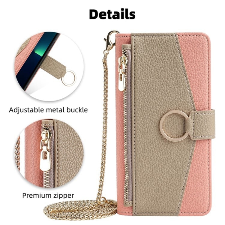 For Blackview A85 Crossbody Litchi Texture Leather Phone Case(Pink) - More Brand by buy2fix | Online Shopping UK | buy2fix