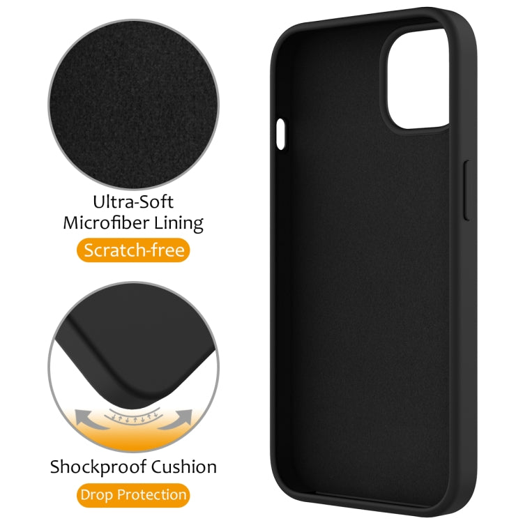 For iPhone 12 Pro MagSafe Magnetic Liquid Silicone Phone Case with Ring Holder(Black) - iPhone 12 / 12 Pro Cases by buy2fix | Online Shopping UK | buy2fix