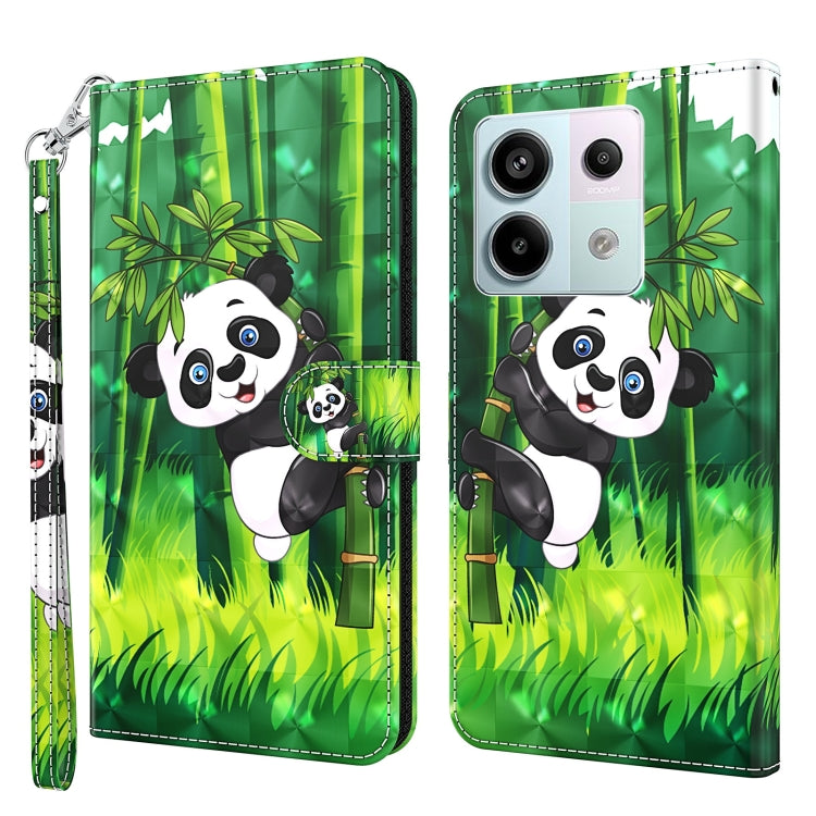 For Xiaomi Redmi Note 13 Pro 5G 3D Painting Pattern Flip Leather Phone Case(Bamboo Panda) - Note 13 Pro Cases by buy2fix | Online Shopping UK | buy2fix