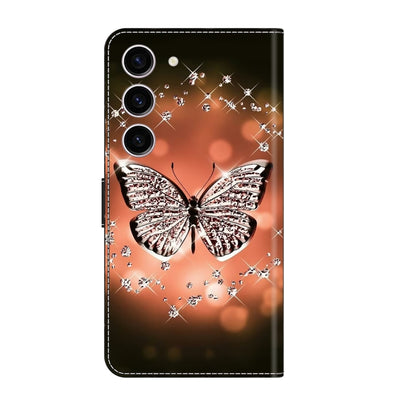 For Samsung Galaxy S24+ 5G Crystal 3D Shockproof Protective Leather Phone Case(Crystal Butterfly) - Galaxy S24+ 5G Cases by buy2fix | Online Shopping UK | buy2fix