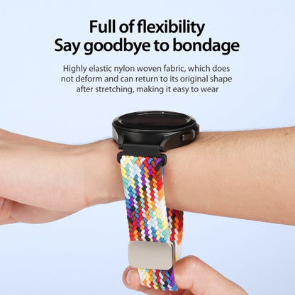 DUX DUCIS Mixture Pro Series Magnetic Buckle Nylon Braid Watch Band, Size:22mm(Rainbow) - 22mm Bands by DUX DUCIS | Online Shopping UK | buy2fix