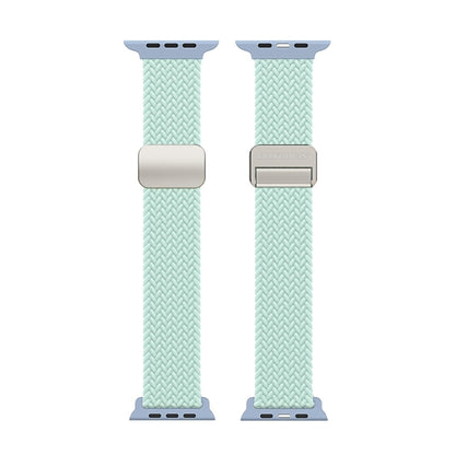 For Apple Watch Series 4 40mm DUX DUCIS Mixture Pro Series Magnetic Buckle Nylon Braid Watch Band(Light Mint) - Watch Bands by DUX DUCIS | Online Shopping UK | buy2fix