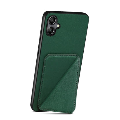 For Samsung Galaxy A32 5G Denior Imitation Calf Leather Back Phone Case with Holder(Green) - Galaxy Phone Cases by Denior | Online Shopping UK | buy2fix