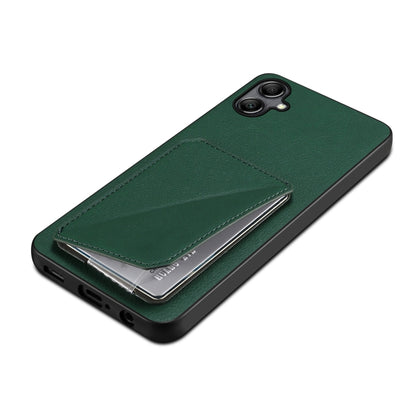 For Samsung Galaxy A32 5G Denior Imitation Calf Leather Back Phone Case with Holder(Green) - Galaxy Phone Cases by Denior | Online Shopping UK | buy2fix