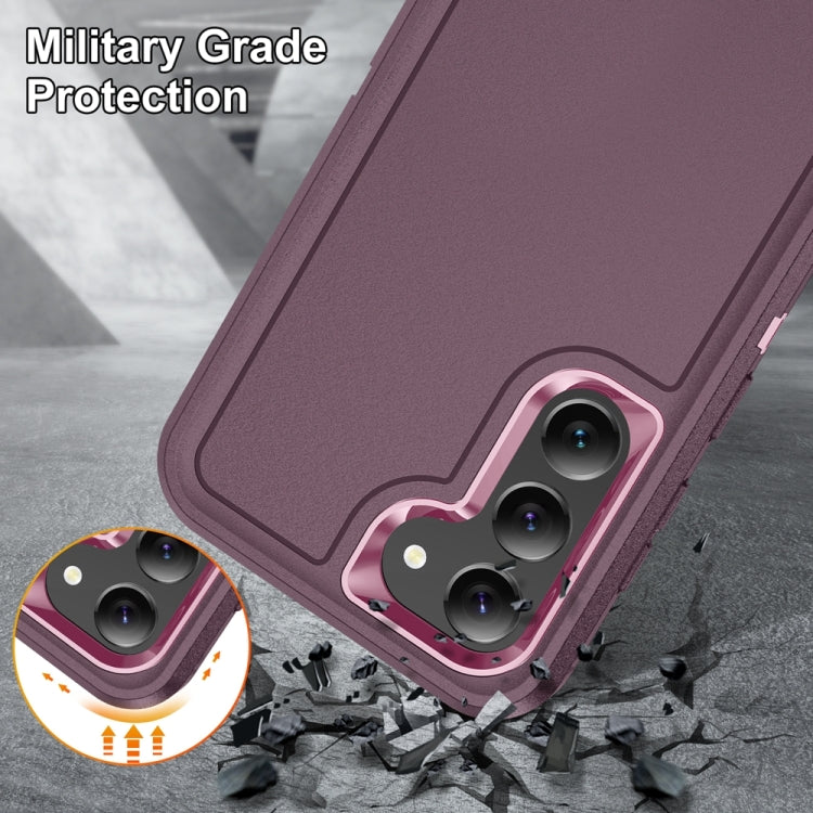 For Samsung Galaxy S24 5G Life Waterproof Rugged Phone Case(Purple + Pink) - Galaxy S24 5G Cases by buy2fix | Online Shopping UK | buy2fix