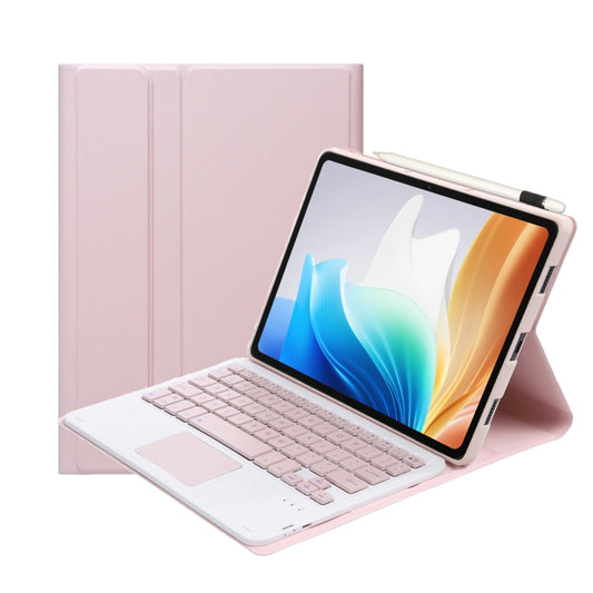 For OPPO Pad Air2 11.4 inch OP14-A TPU Ultra-thin Detachable Bluetooth Keyboard Leather Case with Touchpad(Pink) - Others Keyboard by buy2fix | Online Shopping UK | buy2fix