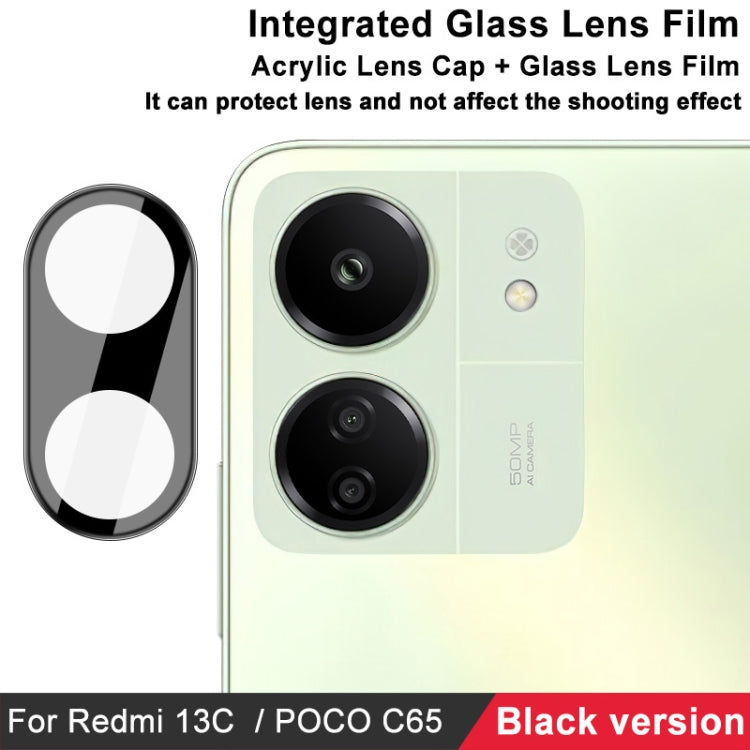 For Xiaomi Redmi 13C 4G / POCO C65 4G imak High Definition Integrated Glass Lens Film Black Version - For Xiaomi by imak | Online Shopping UK | buy2fix