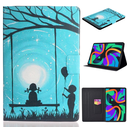 For Lenovo Tab M11/ Xiaoxin Pad 11 2024 Voltage Coloured Drawing Smart Leather Tablet Case(Lovers) - Lenovo by buy2fix | Online Shopping UK | buy2fix