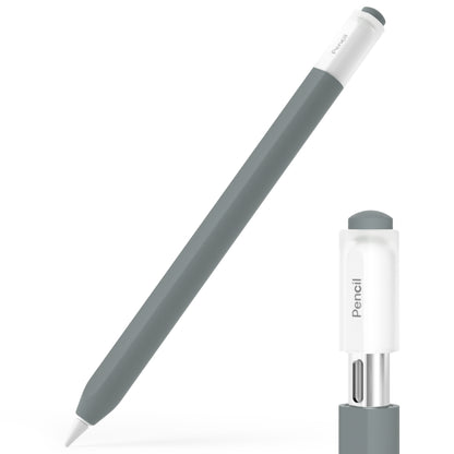 For Apple Pencil (USB-C) Transparent Jelly Stylus Protective Cover(Grey) - Pencil Accessories by buy2fix | Online Shopping UK | buy2fix